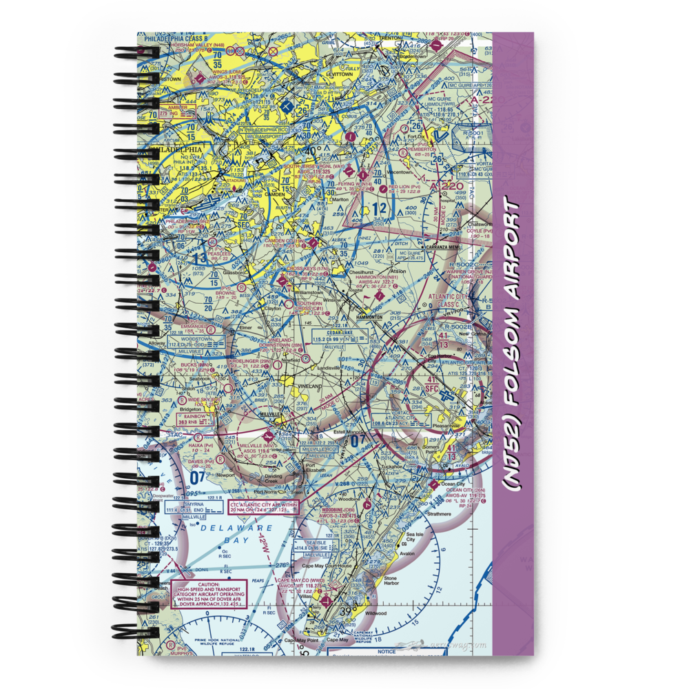 Folsom Airport (NJ52) VFR Sectional Notebook 