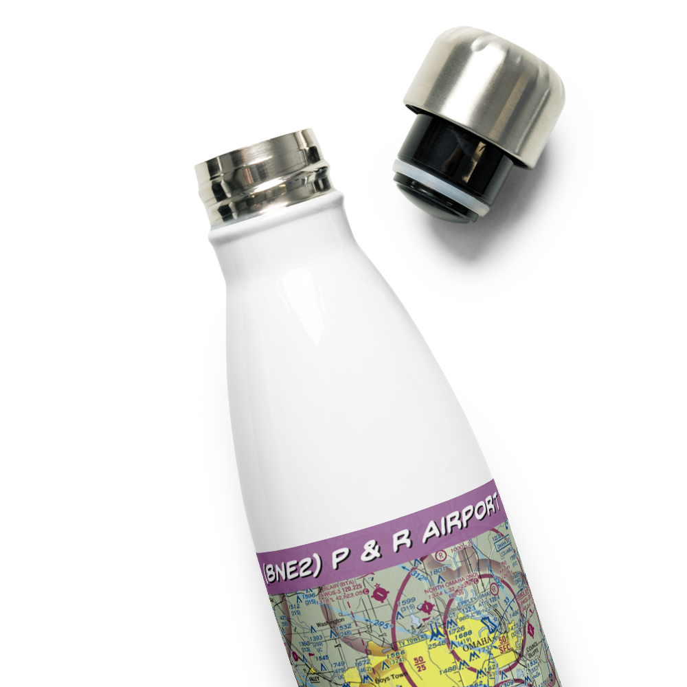 P & R Airport (8NE2) VFR Sectional Water Bottle 