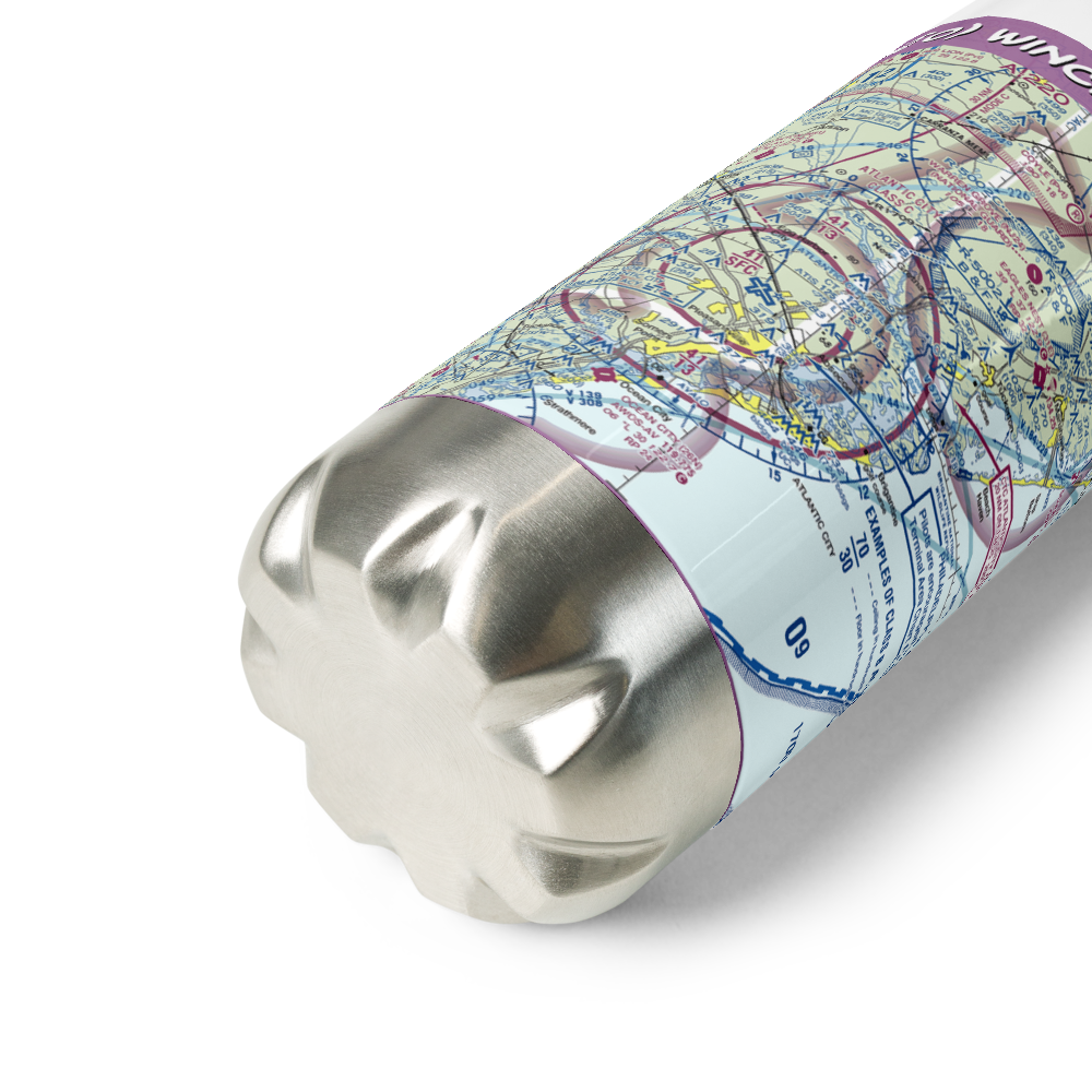 Winchelsea Airport (8NJ0) VFR Sectional Water Bottle 