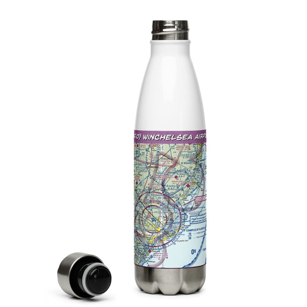 Winchelsea Airport (8NJ0) VFR Sectional Water Bottle 
