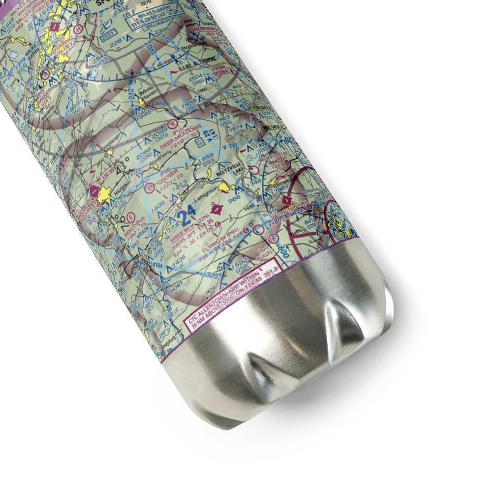 Deer Meadows Airstrip (8PA3) VFR Sectional Water Bottle 