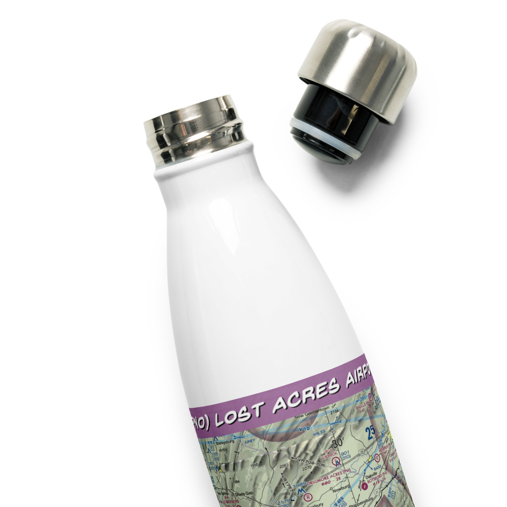 Lost Acres Airport (8PN0) VFR Sectional Water Bottle 