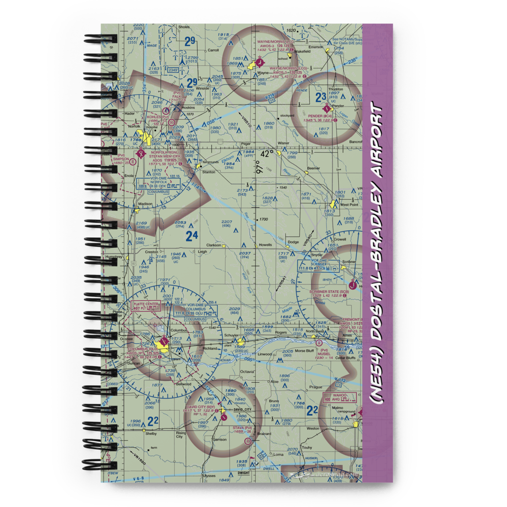 Dostal-Bradley Airport (NE54) VFR Sectional Notebook 