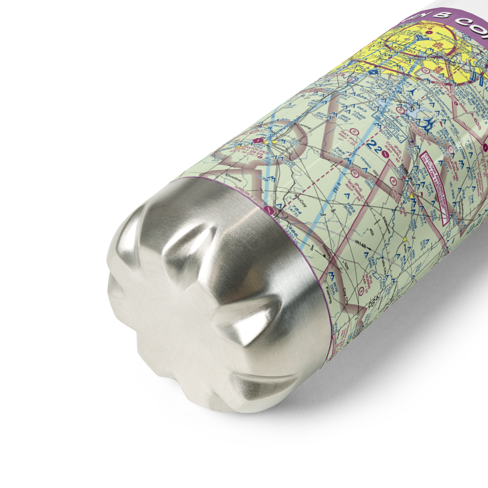 John B Connally Ranch Airport (8TA0) VFR Sectional Water Bottle 