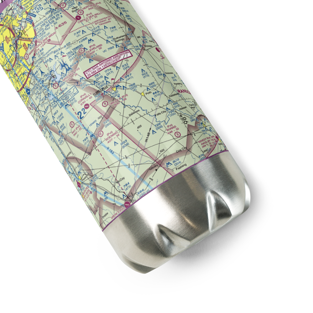 Gillingham Airport (8TE0) VFR Sectional Water Bottle 