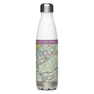 Wall Flying Service Airport (8TE1) VFR Sectional Water Bottle