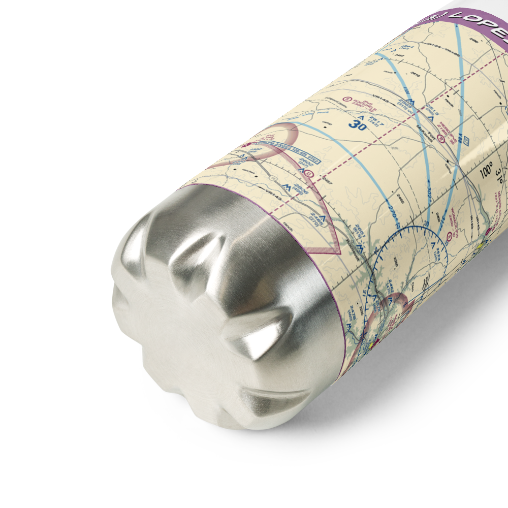 Lopez Ranch Airport (8TE3) VFR Sectional Water Bottle 