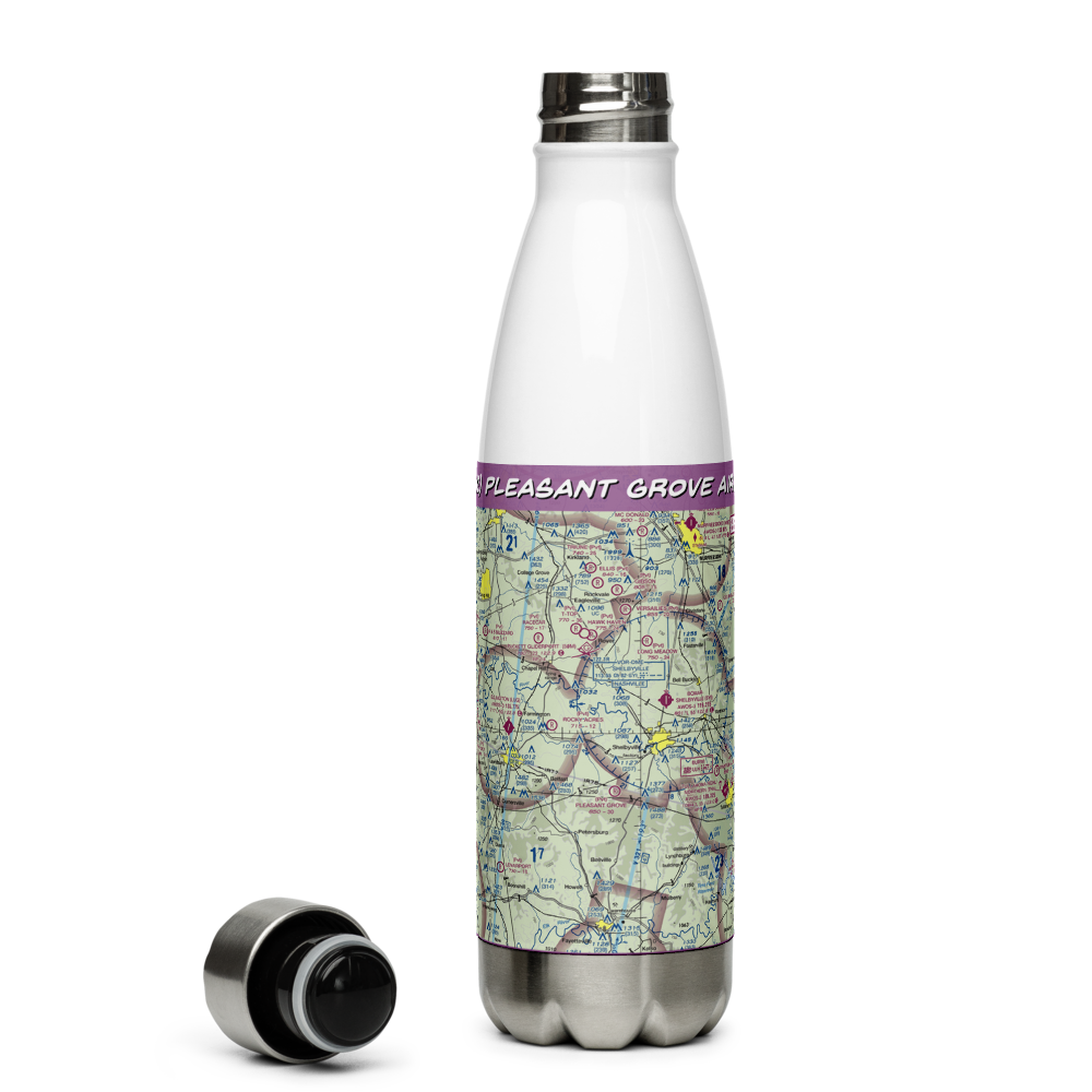 Pleasant Grove Airpark (8TN2) VFR Sectional Water Bottle 