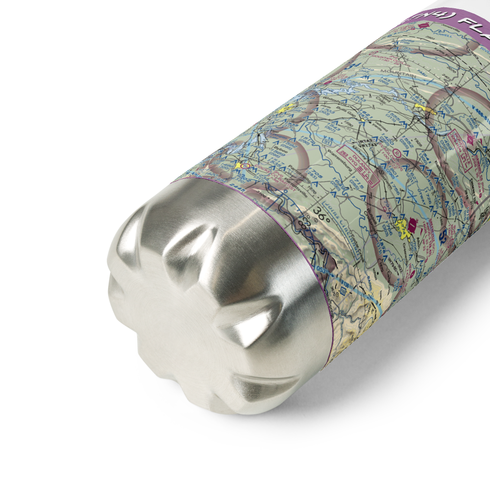 Flaglor Airport (8TN4) VFR Sectional Water Bottle 