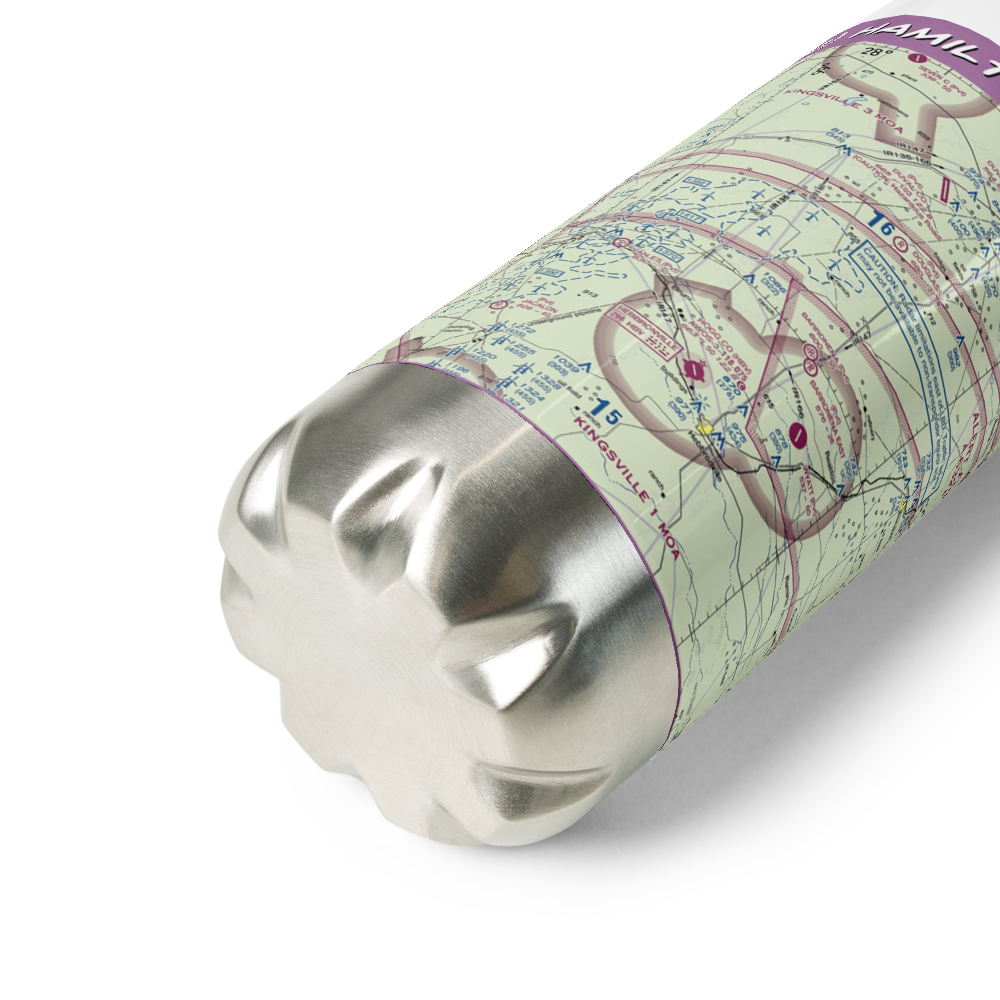 Hamilton Ranch Airport (8TS0) VFR Sectional Water Bottle 