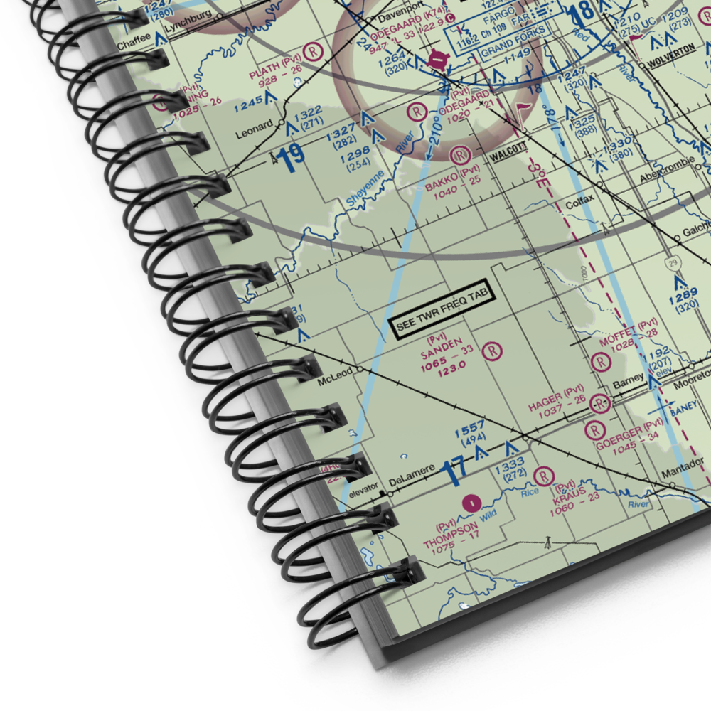 Ellig Field (ND99) VFR Sectional Notebook 