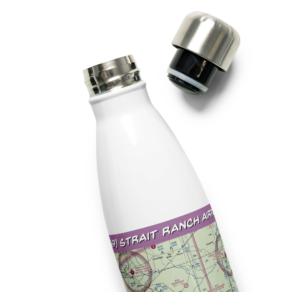 Strait Ranch Airport (8TS9) VFR Sectional Water Bottle 