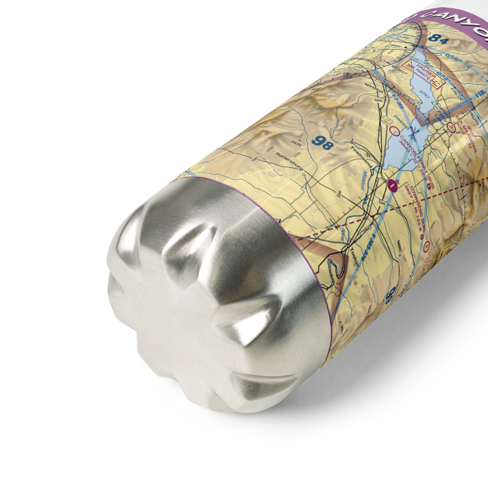 Canyon Ferry Airport (8U9) VFR Sectional Water Bottle 