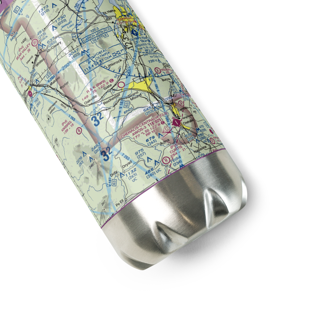 R & K Skyranch Airport (8W9) VFR Sectional Water Bottle 