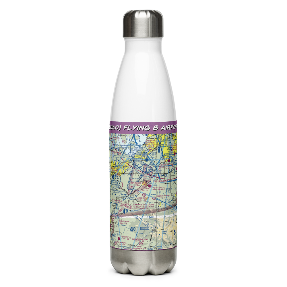 Flying B Airport (8WA0) VFR Sectional Water Bottle 