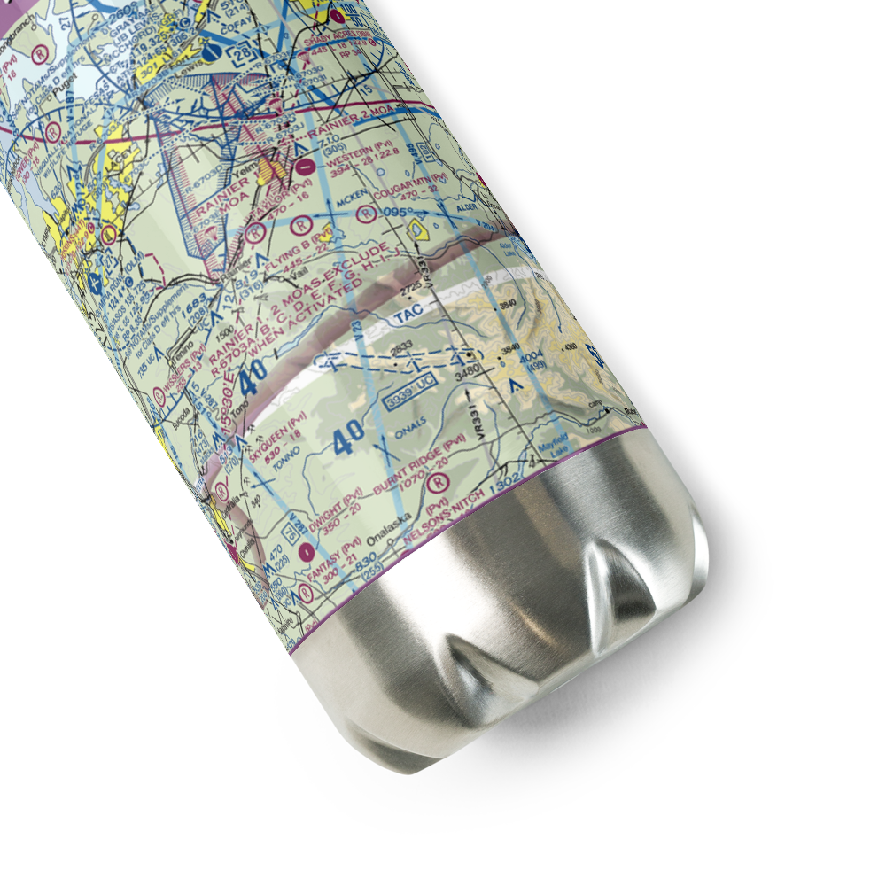 Flying B Airport (8WA0) VFR Sectional Water Bottle 