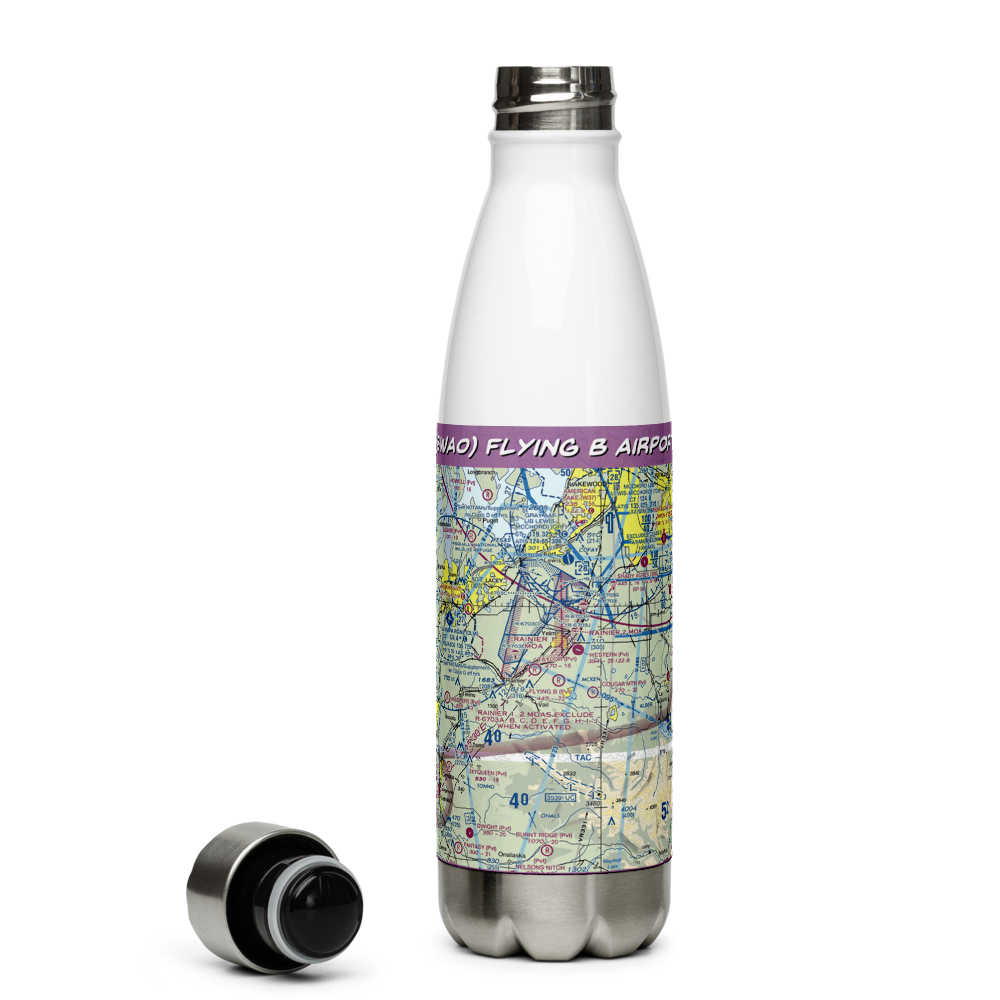 Flying B Airport (8WA0) VFR Sectional Water Bottle 