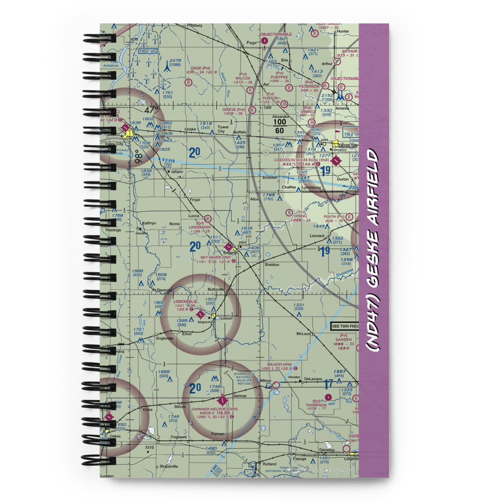 Geske Airfield (ND47) VFR Sectional Notebook 