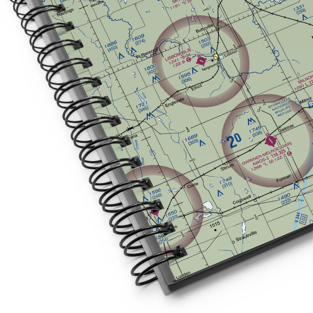 Geske Airfield (ND47) VFR Sectional Notebook 