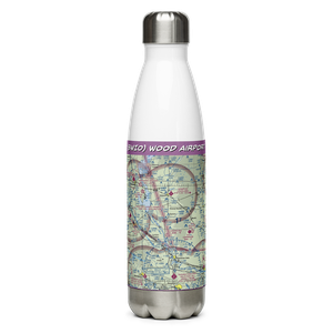 Wood Airport (8WI0) VFR Sectional Water Bottle
