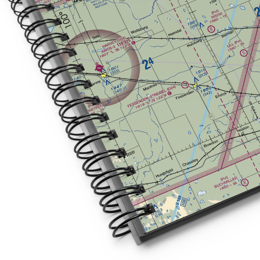 Rices Airpark (ND38) VFR Sectional Notebook 