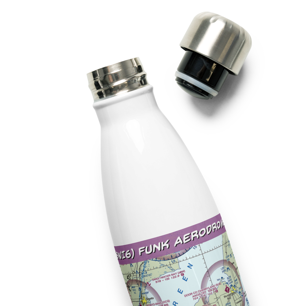 Funk Aerodrome (8WI6) VFR Sectional Water Bottle 