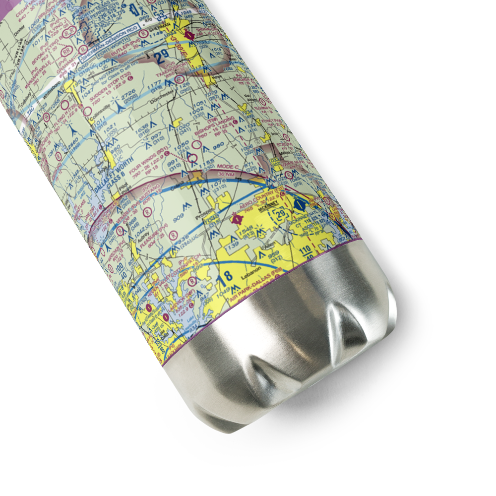 Mc Manus Field (8XS6) VFR Sectional Water Bottle 