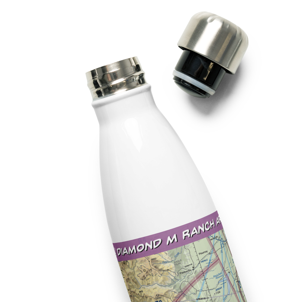 Diamond M Ranch Airport (90CL) VFR Sectional Water Bottle 