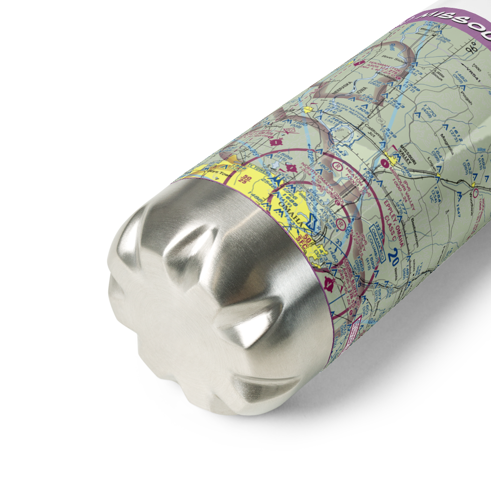 Missouri Valley Airport (90IA) VFR Sectional Water Bottle 