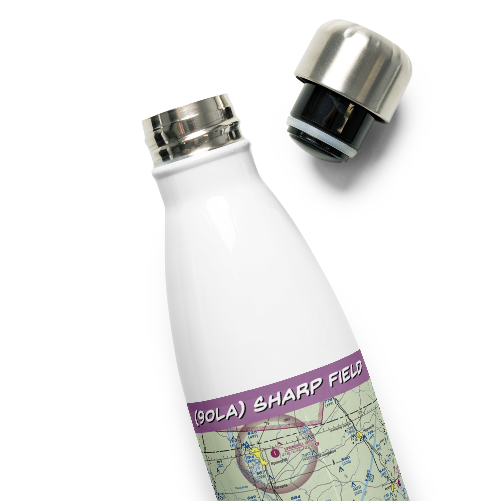 Sharp Field (90LA) VFR Sectional Water Bottle 