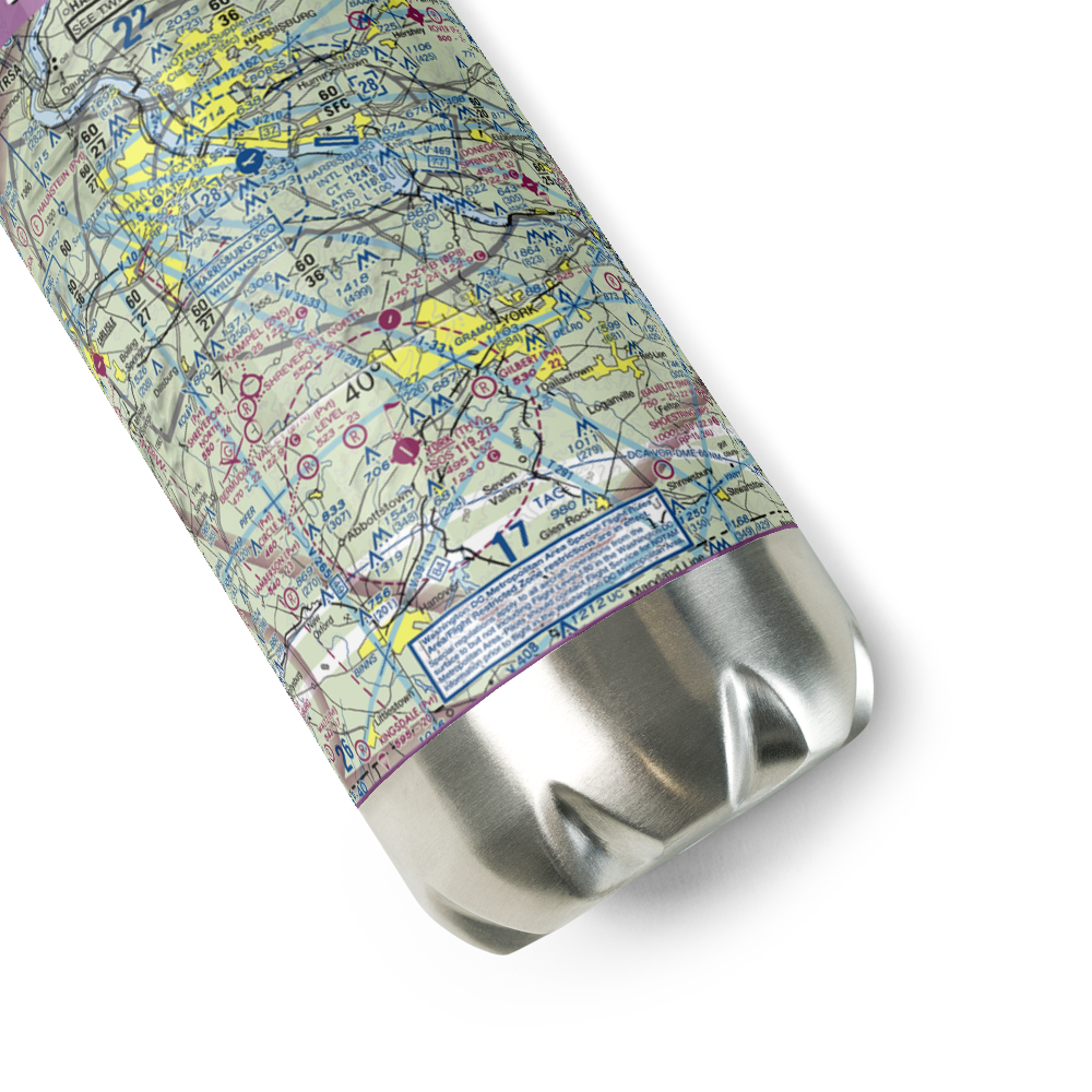 Baney's Airport (90PN) VFR Sectional Water Bottle 