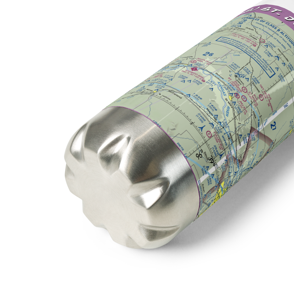 St. Joseph'S Landing (91KS) VFR Sectional Water Bottle 