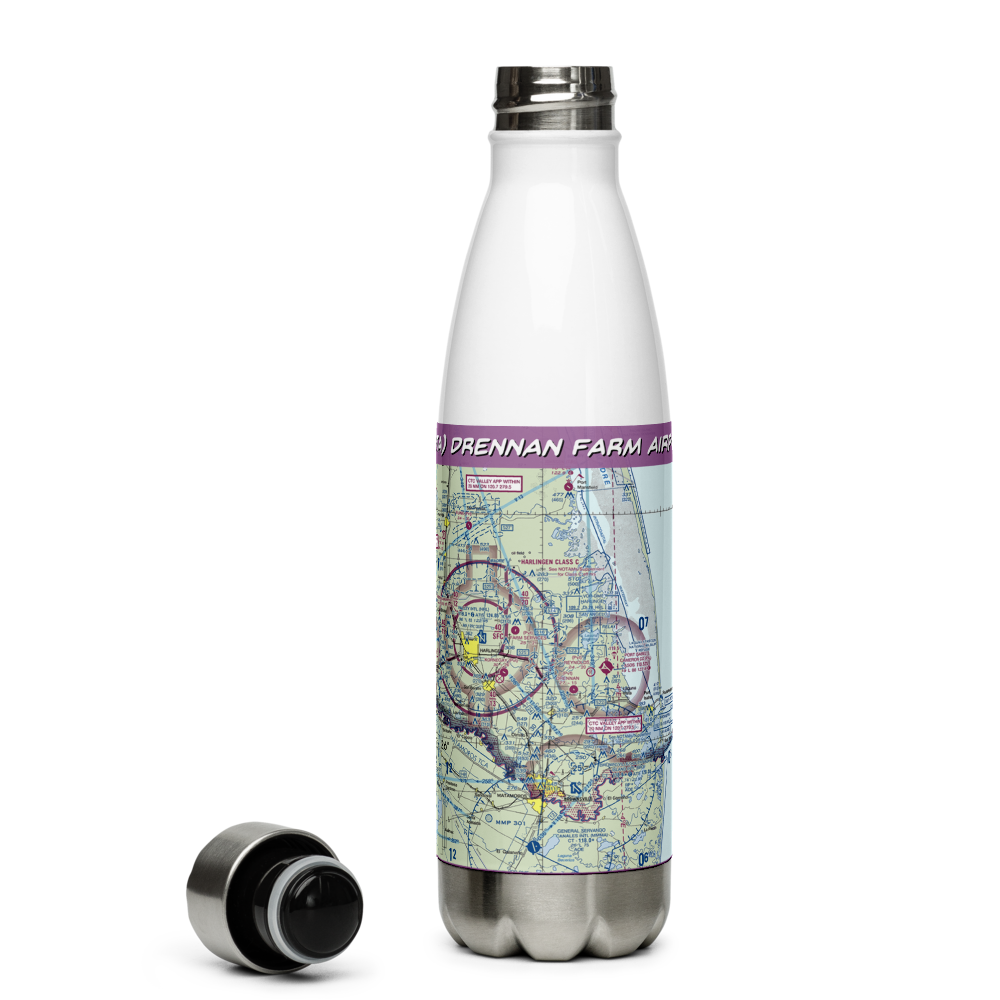 Drennan Farm Airport (92TA) VFR Sectional Water Bottle 