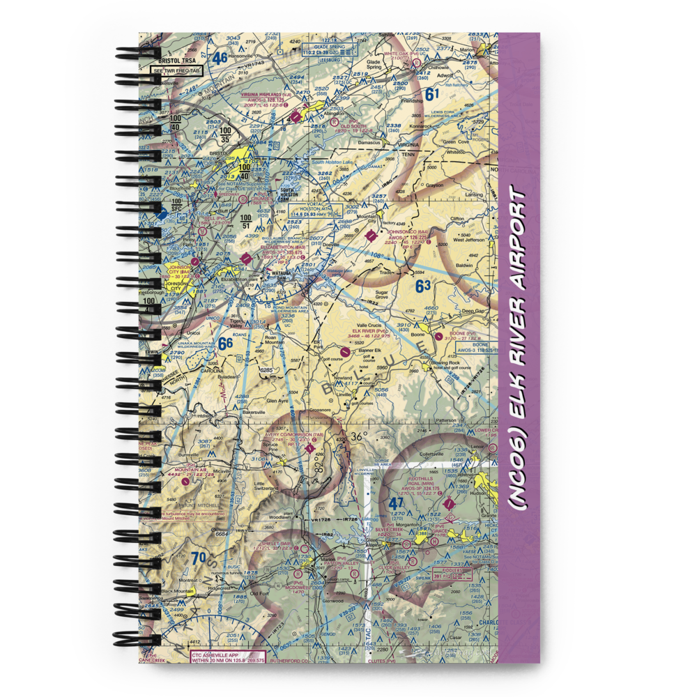 Elk River Airport (NC06) VFR Sectional Notebook 