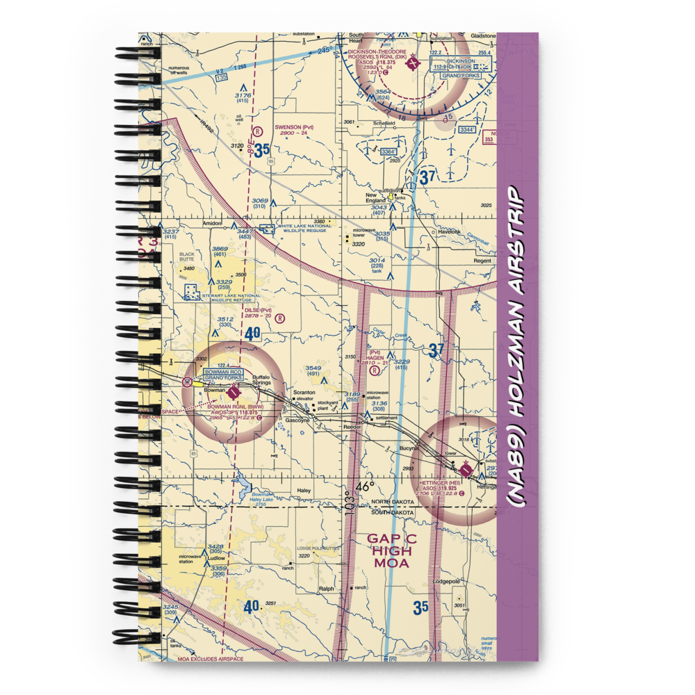 Holzman Airstrip (NA89) VFR Sectional Notebook 