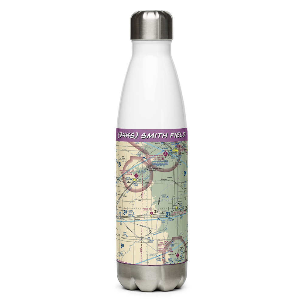 Smith Field (94KS) VFR Sectional Water Bottle 