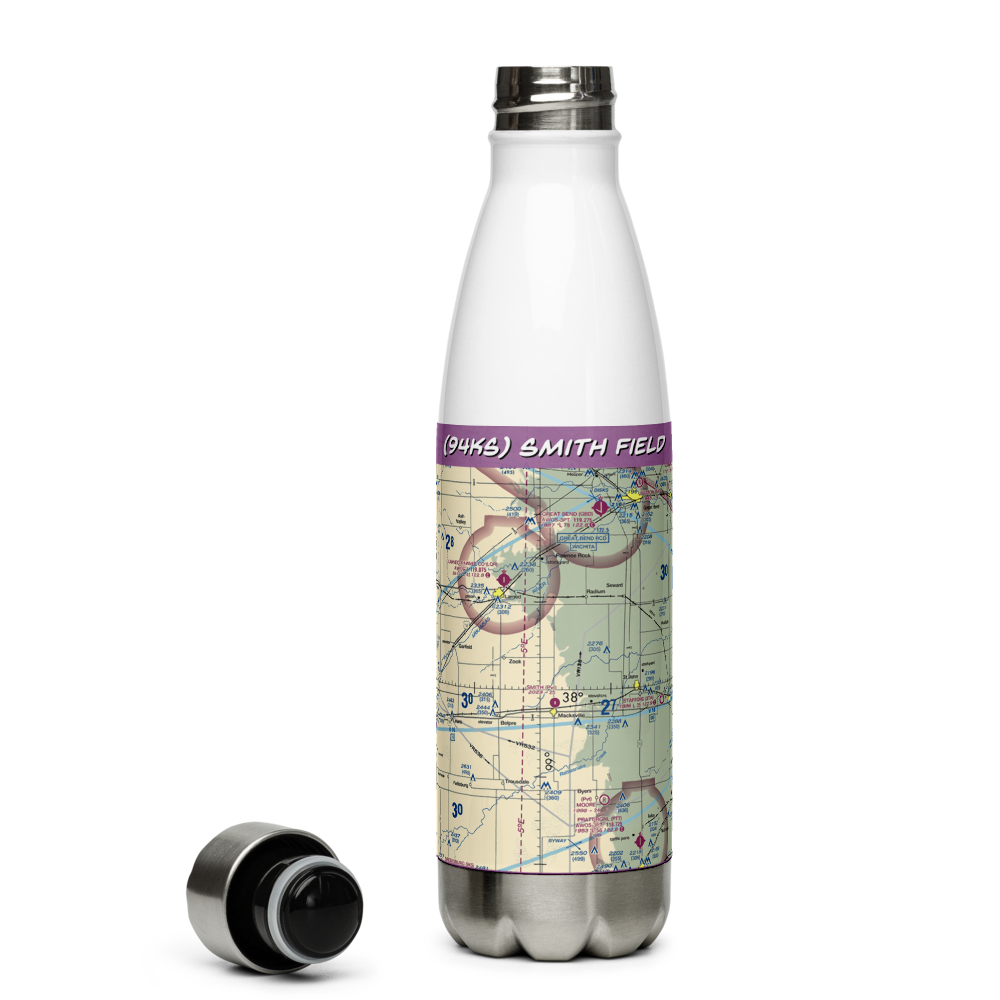 Smith Field (94KS) VFR Sectional Water Bottle 