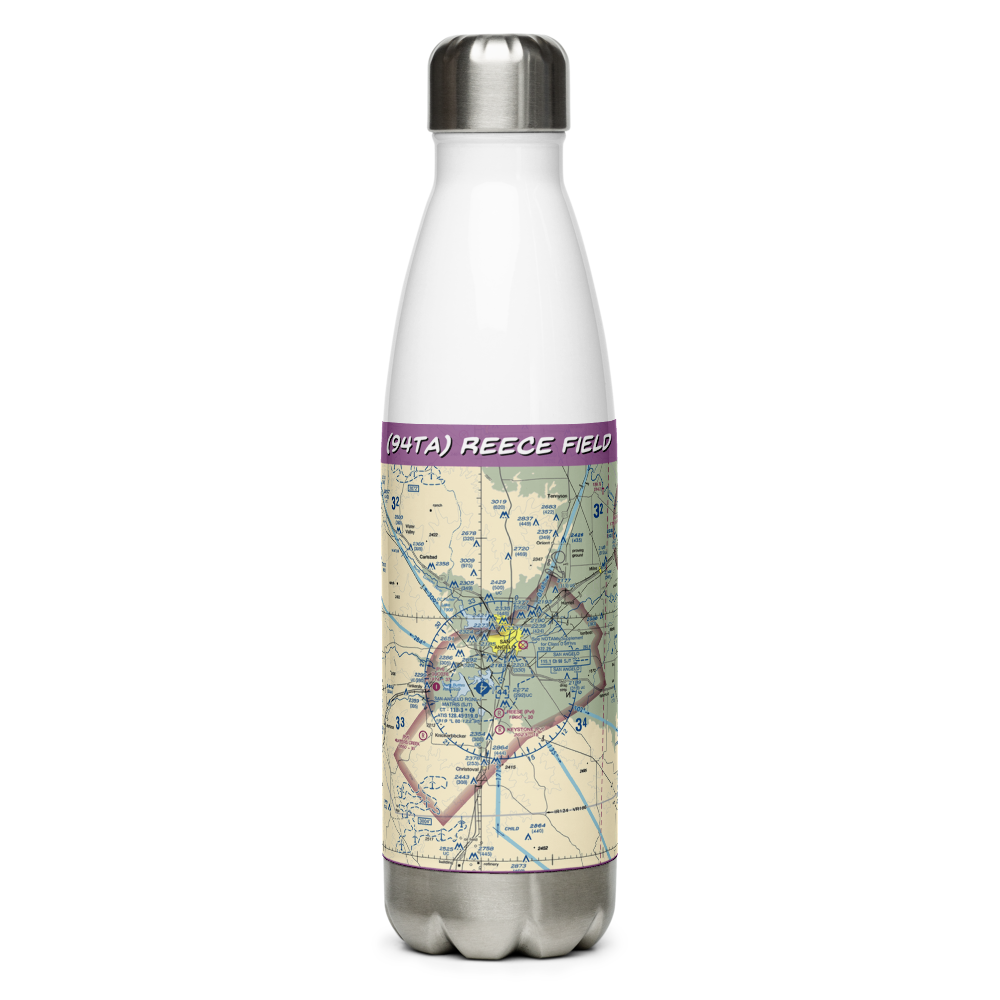 Reece Field (94TA) VFR Sectional Water Bottle 