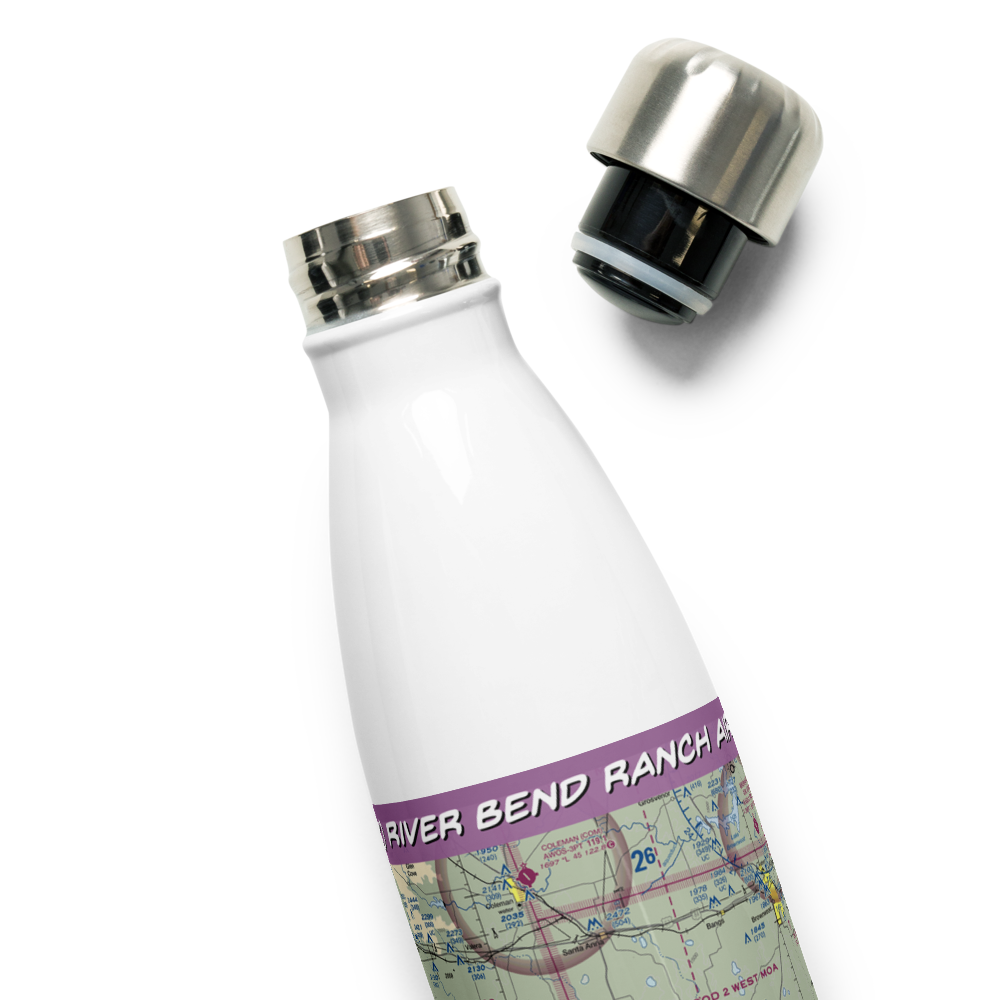 River Bend Ranch Airport (94TX) VFR Sectional Water Bottle 