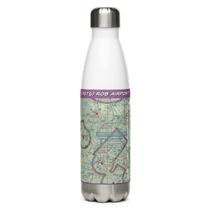 Rob Airport (95TS) VFR Sectional Water Bottle