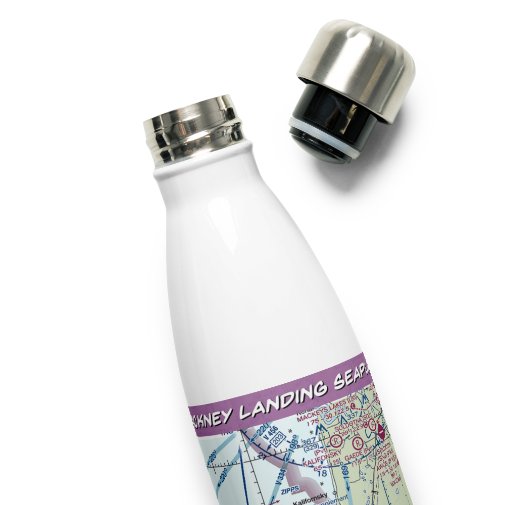 Hackney Landing Seaplane Base (96AK) VFR Sectional Water Bottle 