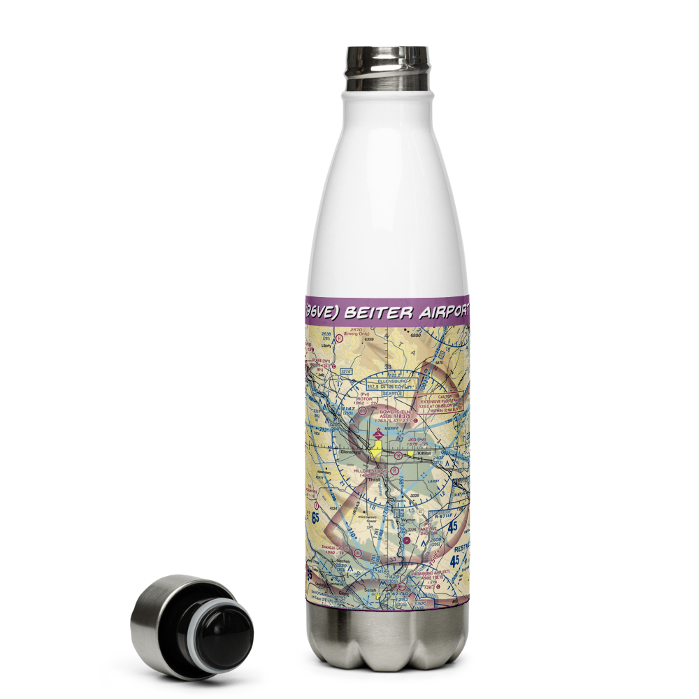 Beiter Airport (96VE) VFR Sectional Water Bottle 