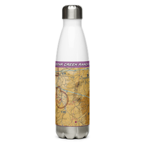 Cedar Creek Ranch Airport (96WY) VFR Sectional Water Bottle