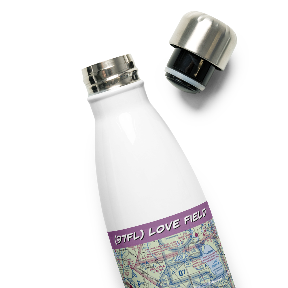 Love Field (97FL) VFR Sectional Water Bottle 