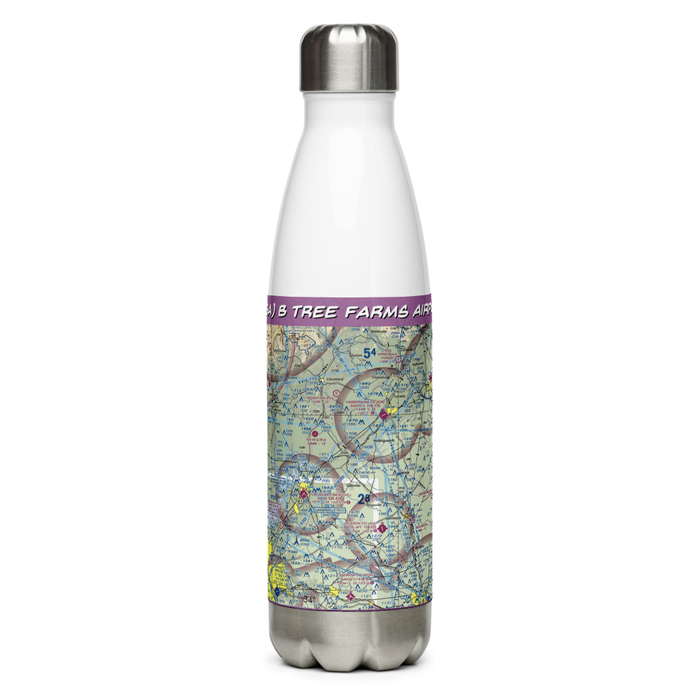 B Tree Farms Airport (97GA) VFR Sectional Water Bottle 