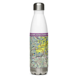 Clear View Farm Airport (97KS) VFR Sectional Water Bottle