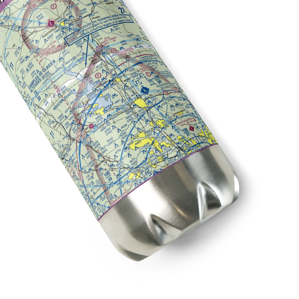 Gdap Air Ranch Airport (97TS) VFR Sectional Water Bottle 