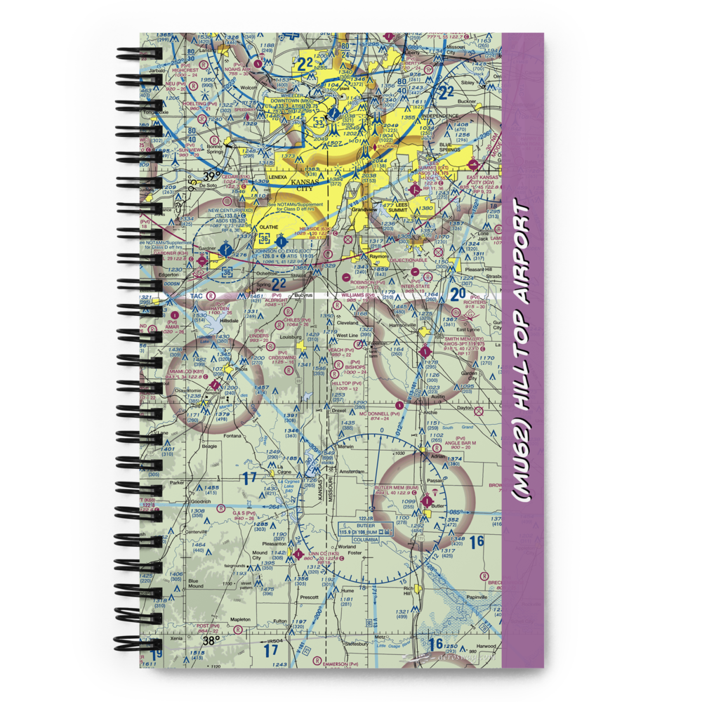 Hilltop Airport (MU62) VFR Sectional Notebook 
