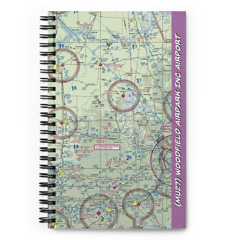 Woodfield Airpark Inc Airport (MU27) VFR Sectional Notebook 