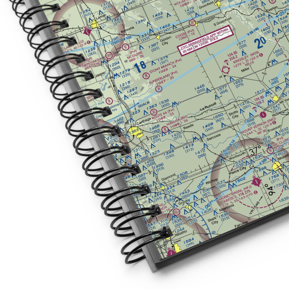 Woodfield Airpark Inc Airport (MU27) VFR Sectional Notebook 